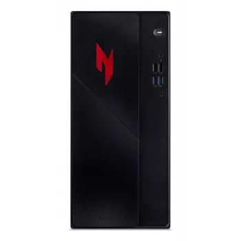Acer Nitro N20-101 Gaming Desktop PC, Intel Core i5-13400F, 32GB DDR4, 1TB NVMe SSD, NVIDIA GeForce RTX 3050, Windows 11 Home, czarny z czerwonymi akcentami