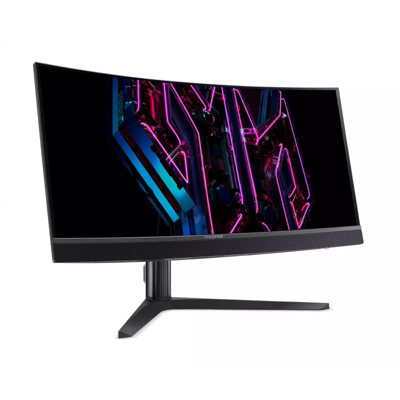 Acer Predator X34QXC Ergo OLED 86 cm 34 cala Zakrzywiony 1800R WQHD ZeroFrame OLED 360 Hz 21:9 0.03 ms (GTG) 1300 nitów 2x HDMI 2.1 2x DP 1x USB-C Wbudowane głośniki