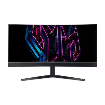 Acer Predator X34QXC Ergo OLED 86 cm 34 cala Zakrzywiony 1800R WQHD ZeroFrame OLED 360 Hz 21:9 0.03 ms (GTG) 1300 nitów 2x HDMI 2.1 2x DP 1x USB-C Wbudowane głośniki