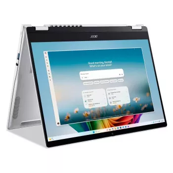 Acer Swift Spin 14 AI SFSP14-I51T-79CL 2-w-1 Konwertowalny laptop, 14-calowy ekran dotykowy OLED, Intel Core Ultra 7 355, 16GB RAM, 512GB SSD, Windows 11 Home, klawiatura niemiecka