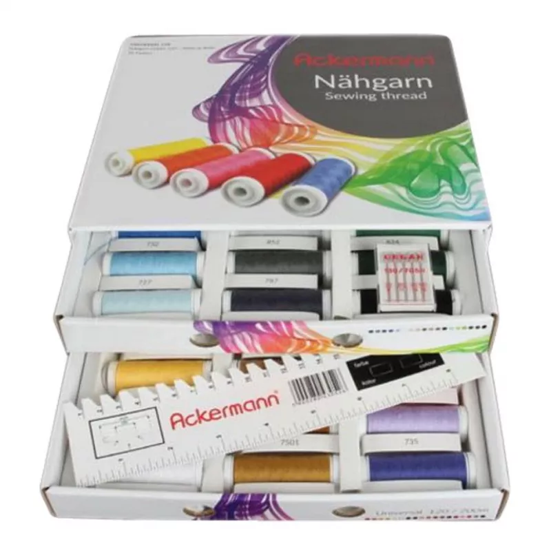 ACKERMANN Sewing Thread Box White