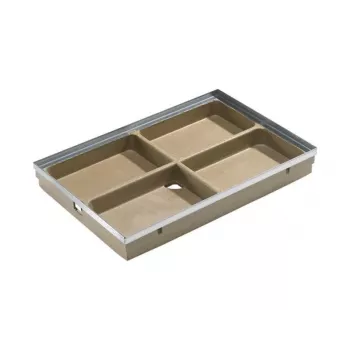 ACO Vario Floor Drain Bottom Part 75x50 DN 75/DN 50 Black