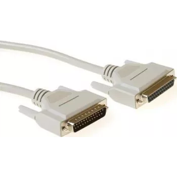 ACT AK4066 10m kabel szeregowy RS-232 prosty DB25 męski do DB25 żeński formowany podwójnie ekranowany