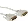 ACT AK4066 10m kabel szeregowy RS-232 prosty DB25 męski do DB25 żeński formowany podwójnie ekranowany