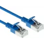 ACT Niebieski 5m LSZH U/FTP CAT6A Datacenter Slimline kabel krosowy Snagless z złączami RJ45 (DC7605)
