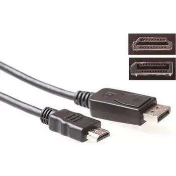 Kabel konwersyjny ACT DisplayPort na HDMI 1m 4K@30Hz pozłacane złącza AK3988