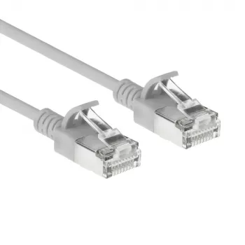 ACT Szary 2,5m LSZH S/FTP CAT6A Slimline Snagless kabel krosowy (DB7053)