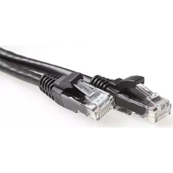 ACT IB2952 0,25m kabel krosowy Cat6a U/UTP, czarny