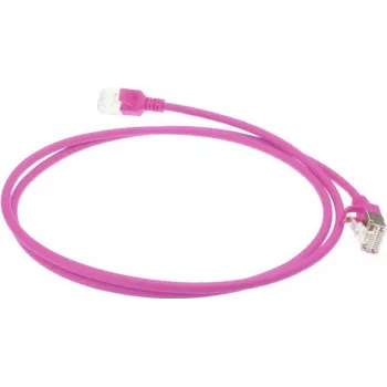 ACT Różowy 5m LSZH U/FTP CAT6A Datacenter Slimline Patch Cable Snagless z złączami RJ45 (DC7405)