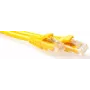 Żółty kabel krosowy ACT 1,5m LSZH U/UTP CAT6A z wtykami RJ45 IB1951