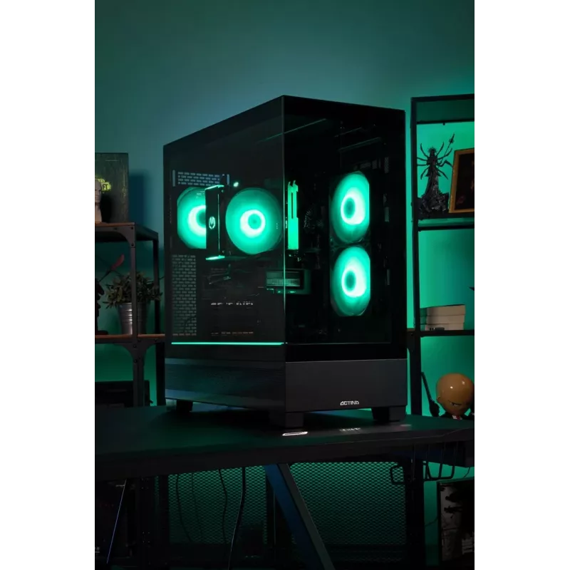 Actina PC AMD Ryzen 5 5600 16 GB DDR4-SDRAM 1 TB SSD AMD Radeon RX 7600 Midi Tower Czarny