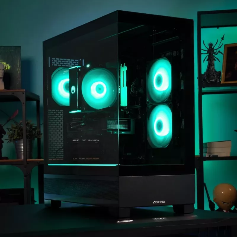 Actina PC AMD Ryzen 5 7500F 32 GB DDR5-SDRAM 1 TB SSD NVIDIA GeForce RTX 5060 Midi Tower Czarny