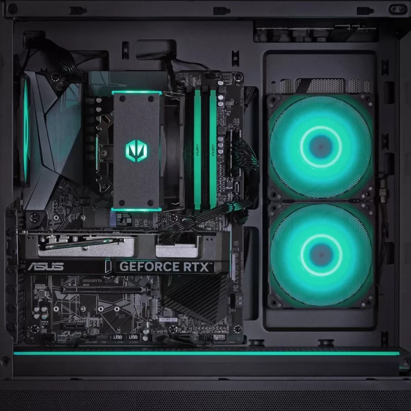 Actina PC AMD Ryzen 7 7700 32 GB DDR5-SDRAM 1 TB SSD AMD Radeon RX 9070 Windows 11 Home Midi Tower Czarny