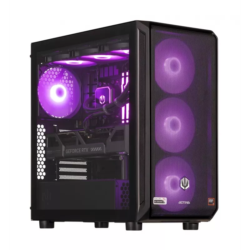 ACTINA PC AMD Ryzen 7 7800X3D 32 GB DDR5-SDRAM 2 TB SSD NVIDIA GeForce RTX 5080 Windows 11 Home Midi Tower Czarny