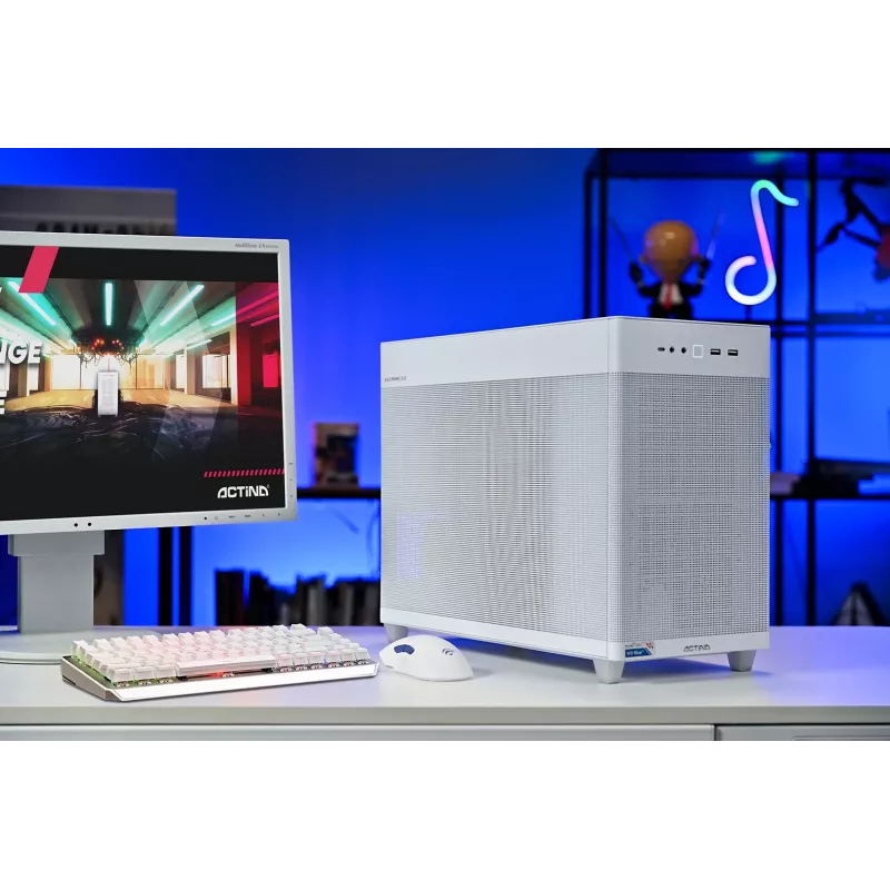 Actina PC AMD Ryzen 7 8700F 32 GB DDR5-SDRAM 1 TB SSD AMD Radeon RX 9070 XT Mini Tower White