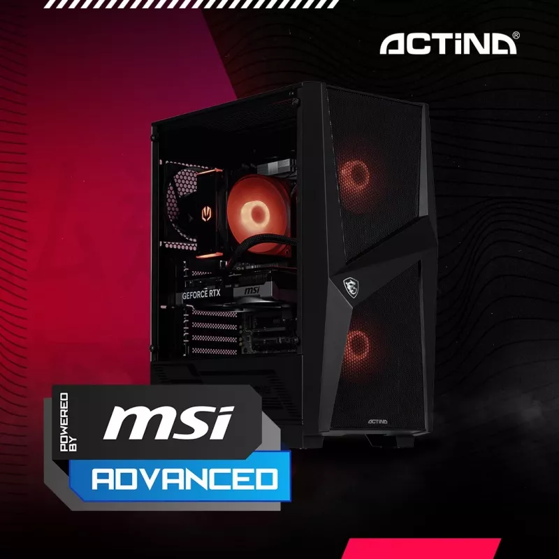 ACTINA PC AMD Ryzen 7 8700F 32 GB DDR5-SDRAM 1 TB SSD NVIDIA GeForce RTX 5060 Midi Tower Black