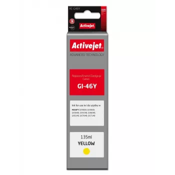 Activejet AC-G46Y Żółty Tusz do Uzupełniania do Canon GI-46Y, 135 ml, Seria Supreme