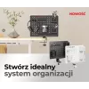 Activejet APB-002W Obrotowa perforowana tablica organizer na biurko, szary i biały