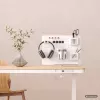 Activejet APB-002W Obrotowa perforowana tablica organizer na biurko, szary i biały