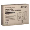 Activejet APB-006W Obrotowy organizer biurkowy z panelem perforowanym, szary i biały