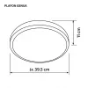 Activejet AJE-GENUA lampa sufitowa 3xE27