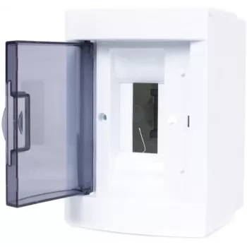 ADELID RM-NT-02T Rozdzielnica natynkowa, 2 moduły, IP40, przezroczyste drzwiczki