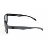 Adidas AOR005-TFS009 Męskie okulary przeciwsłoneczne prostokątne - czarna oprawka acetatowa, szare soczewki poliwęglanowe, 54/21/140 mm