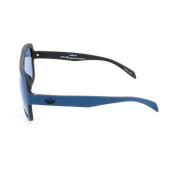 Adidas AOR011-021009 Męskie Sportowe Okulary Przeciwsłoneczne Kształt Prostokąt 54/19/140 mm Czarna Oprawka Szare Szkła UV400