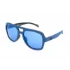 Adidas AOR011-021009 Męskie Sportowe Okulary Przeciwsłoneczne Kształt Prostokąt 54/19/140 mm Czarna Oprawka Szare Szkła UV400