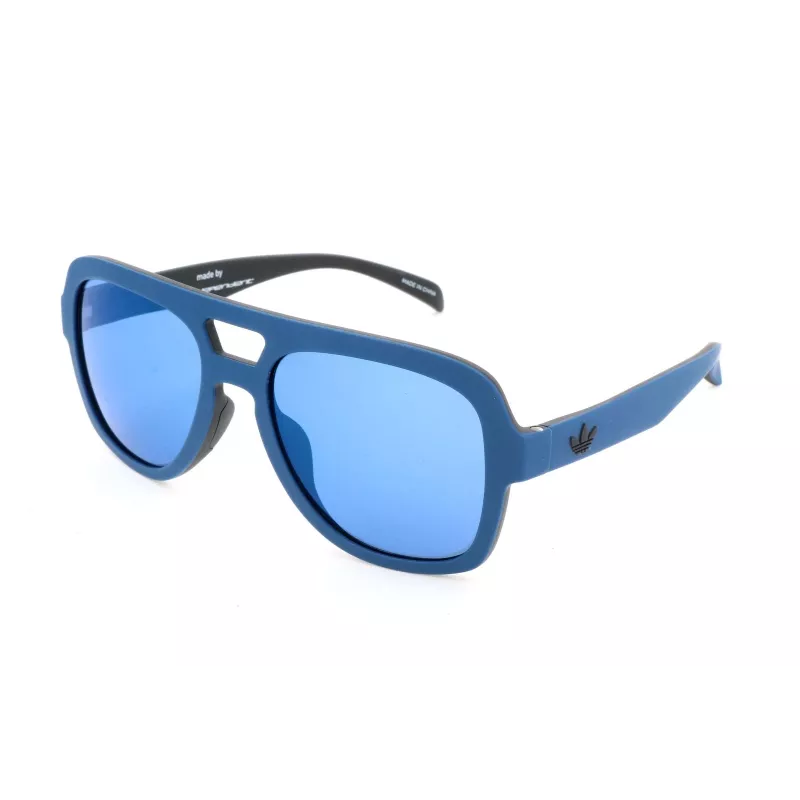 Adidas AOR011-021009 Męskie Sportowe Okulary Przeciwsłoneczne Kształt Prostokąt 54/19/140 mm Czarna Oprawka Szare Szkła UV400