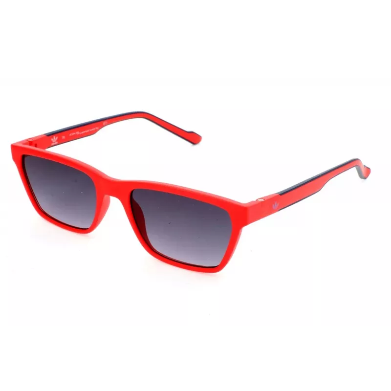 ADIDAS AOR027-053000 Okulary przeciwsłoneczne męskie, oprawka prostokątna, soczewki dymne, 54/18/145 mm
