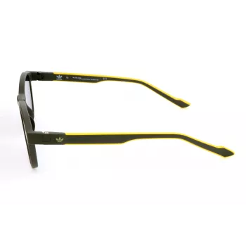 ADIDAS AOR030-030000 Męskie okulary przeciwsłoneczne prostokątne - czarna oprawka, szare szkła, 52/19/145 mm