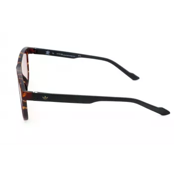Okulary przeciwsłoneczne męskie ADIDAS AOR031-092009, prostokątne, oprawka matowa czarna, soczewki szare, 54/16/145 mm