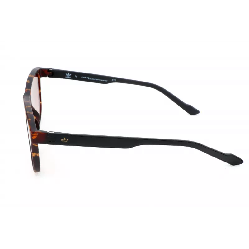 Okulary przeciwsłoneczne męskie ADIDAS AOR031-092009, prostokątne, oprawka matowa czarna, soczewki szare, 54/16/145 mm