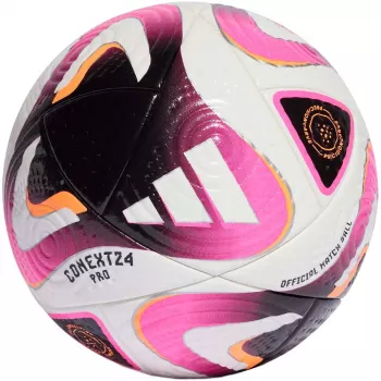 adidas Conext 24 Pro Meczowa piłka nożna Rozmiar 5 Biały/Różowy/Czarny