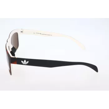 Okulary przeciwsłoneczne Adidas AOR005 dla mężczyzn - czarna oprawka, szare szkła, 54 mm
