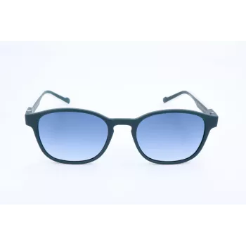 Okulary przeciwsłoneczne Adidas AOR030 dla mężczyzn - prostokątna czarna oprawka, szare szkła 52/19/145 mm