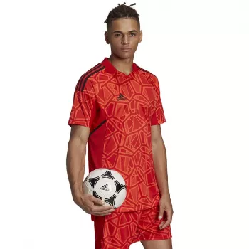 Koszulka bramkarska ADIDAS Condivo 22 z krótkim rękawem, kolor czerwony