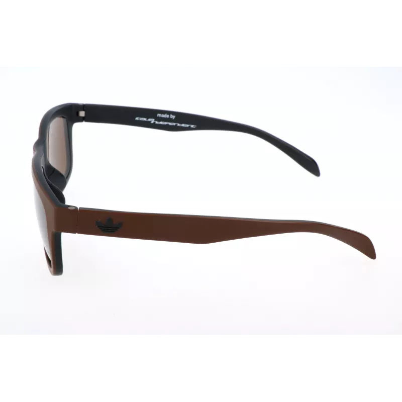 Adidas Originals AOR005-044009 Męskie okulary przeciwsłoneczne prostokątne - czarna oprawka, szare szkła 54mm