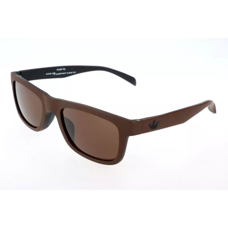 Adidas Originals AOR005-044009 Męskie okulary przeciwsłoneczne prostokątne - czarna oprawka, szare szkła 54mm