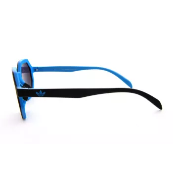 Adidas Originals AOR020-009027 Unisex Okulary Przeciwsłoneczne Prostokątne Czarna Oprawka Szare Szkła 48mm