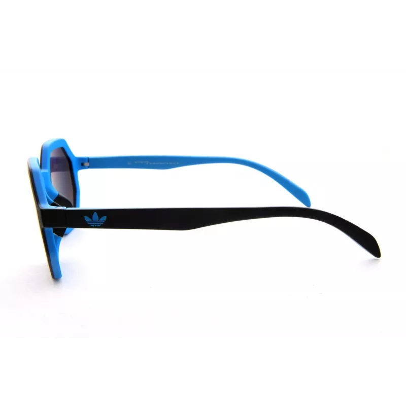 Adidas Originals AOR020-009027 Unisex Okulary Przeciwsłoneczne Prostokątne Czarna Oprawka Szare Szkła 48mm