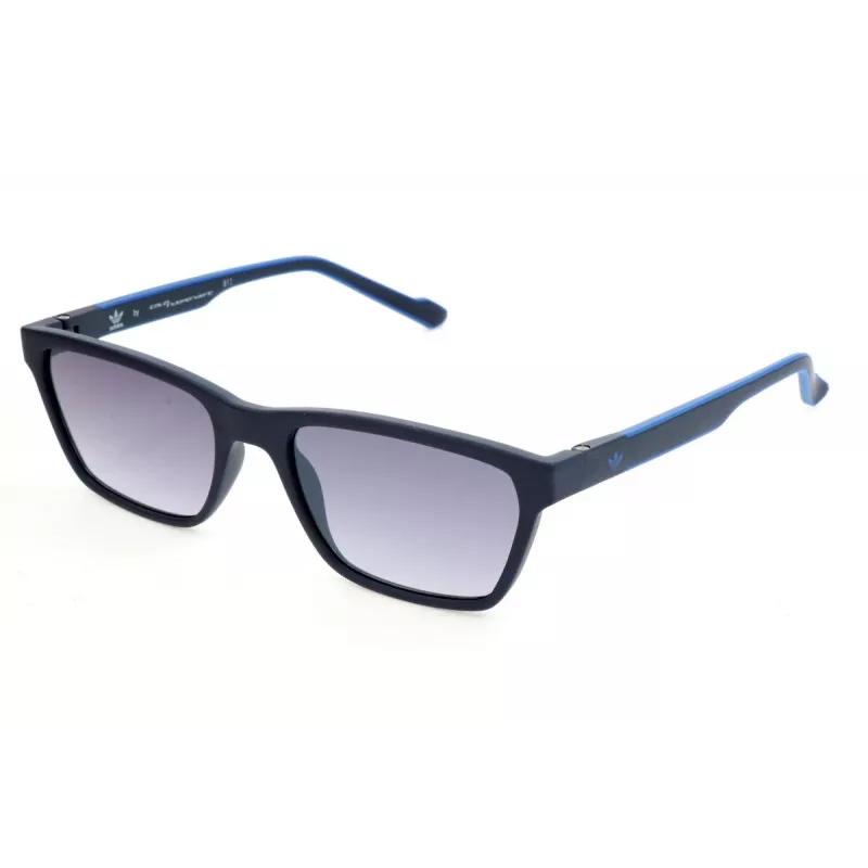 Okulary przeciwsłoneczne Adidas Originals AOR027-019000 dla mężczyzn - czarna oprawka, szare soczewki, 54 mm