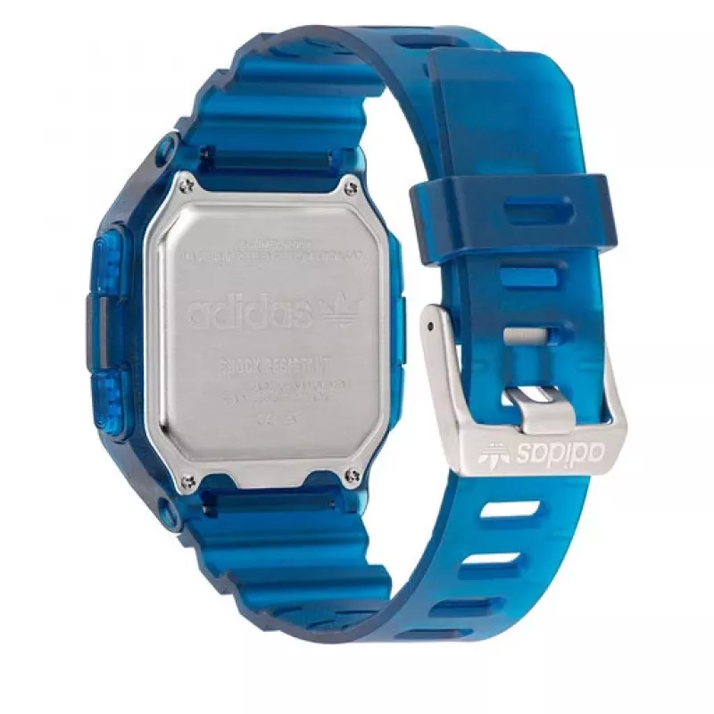 Zegarek męski Adidas Project Two Digital Quartz AOST22552 48mm Czarny Silikon