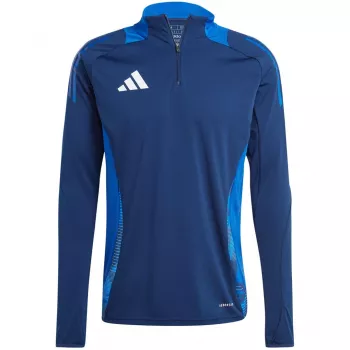 adidas Tiro 24 Competition bluza treningowa Team granatowa 2 / biała męska slim fit długi rękaw AEROREADY poliester z recyklingu koszulka piłkarska S