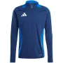 adidas Tiro 24 Competition bluza treningowa Team granatowa 2 / biała męska slim fit długi rękaw AEROREADY poliester z recyklingu koszulka piłkarska S