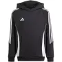 adidas Tiro 24 Bluza z kapturem czarna IJ5611 młodzieżowa 152cm