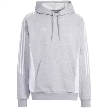adidas Tiro 24 Bluza z kapturem Średni szary melanż Męska Bluza treningowa do piłki nożnej