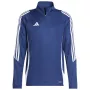 adidas Tiro 24 Koszulka treningowa Team granatowo-biała męska slim fit z długim rękawem i zamkiem na ćwierć