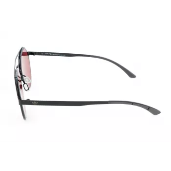ADIDAS Unisex Okulary Przeciwsłoneczne AOM009-009GLS 57/15/145 mm Czarna Oprawka Szare Szkła UV400